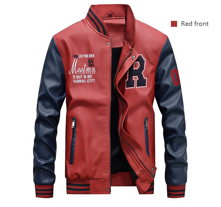 2023 Wholesale Blank Plain letterman Baseball Custom Embroidery Sleeve Leather Wool Varsity Jacket for Men