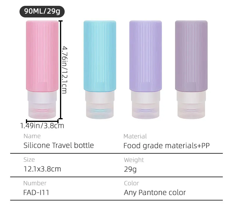 Leak Proof BPA Free Travel Bottles Toiletries Tsa Approved Travel Size Containers Travel Accessories