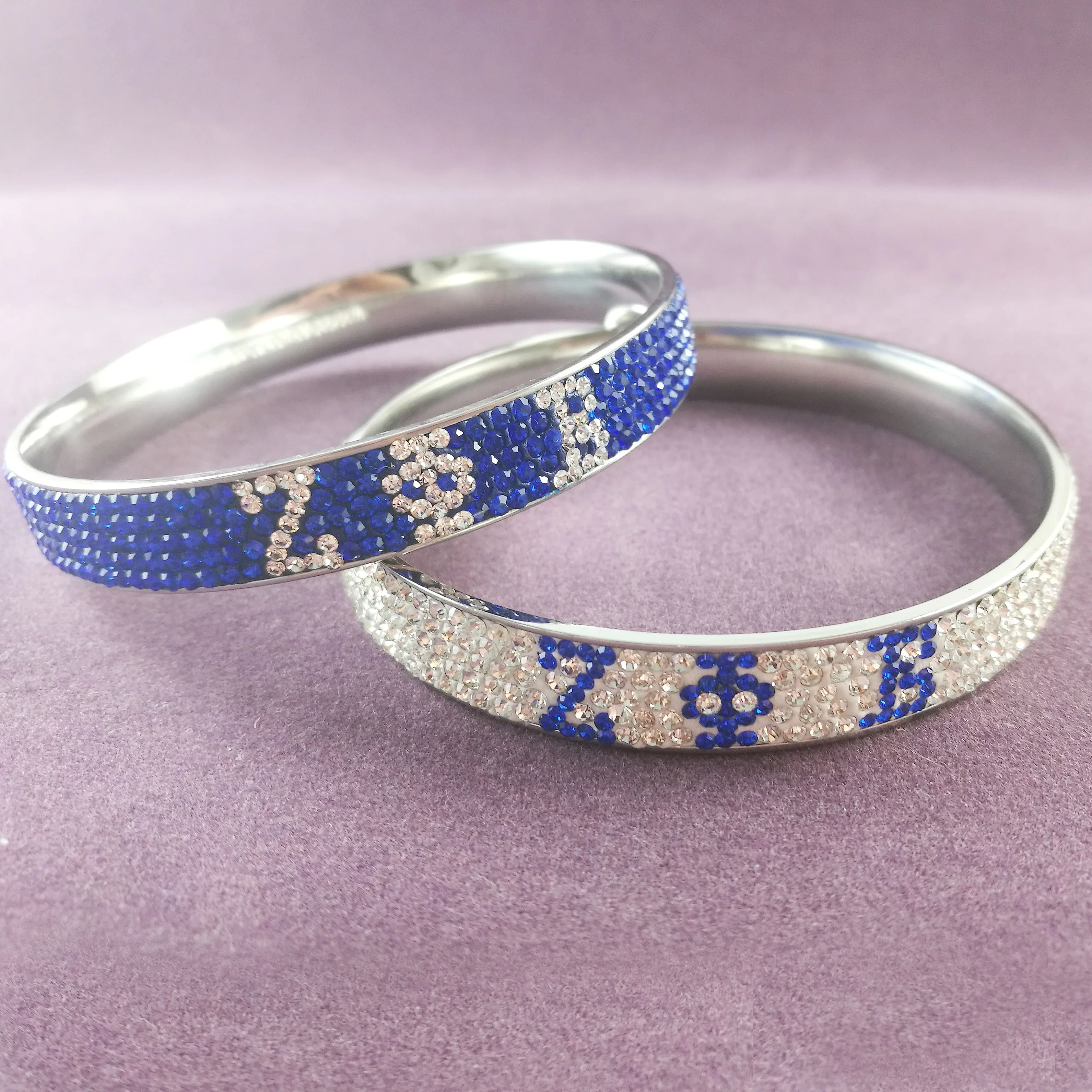 Full Crystal Handmade All Sorority Delta Alpha Sigma Gamma Rho Bracelet stainless steel zeta phi beta Bangle
