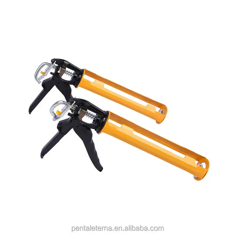 JC-106 Manual PNEU Gun Silicone Sealant Cylinder Industrial DIY Construction Caulking Gun Aluminum Barrel Steel OEM Customizable