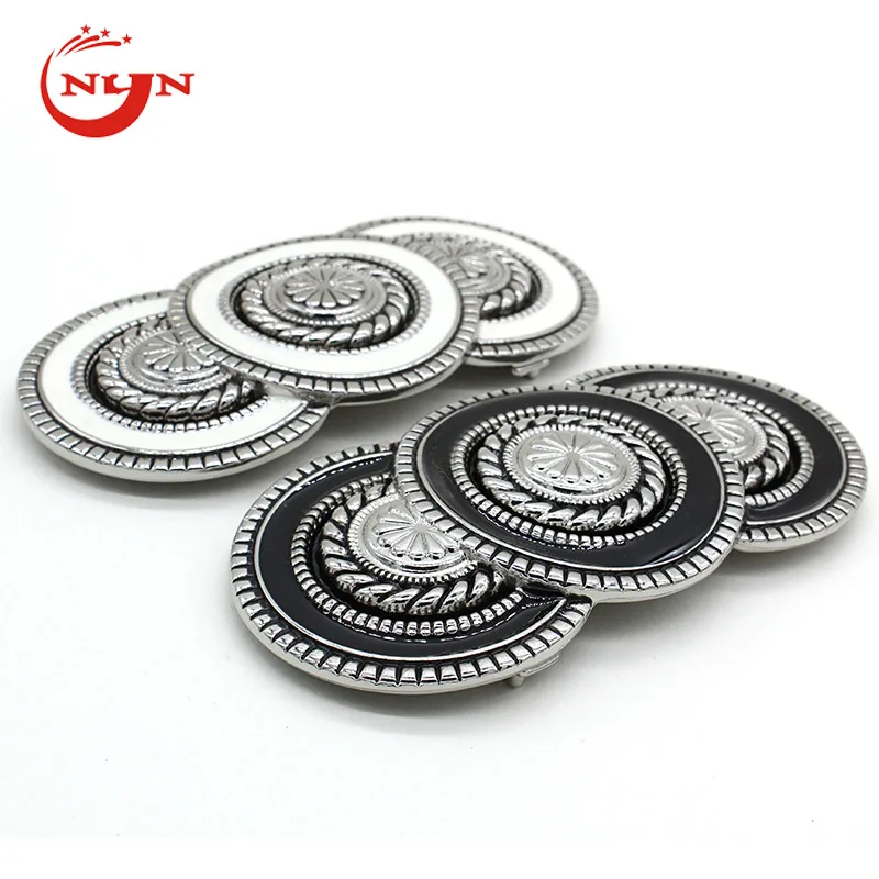 high quality  Spot ladies girdle enamel round buckle zinc alloy buckles From Macys