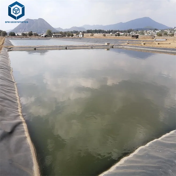 High Density Polyethylene Water Containment HDPE Liner 1.5mm Geomembrane for Artificial Lake in Pakistan