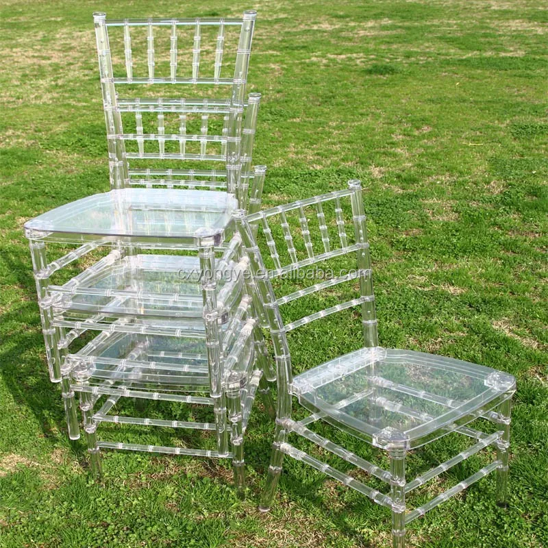 Wholesale Clear Crystal Transparent Tiffany Acrylic Chiavari Chairs For Wedding Room