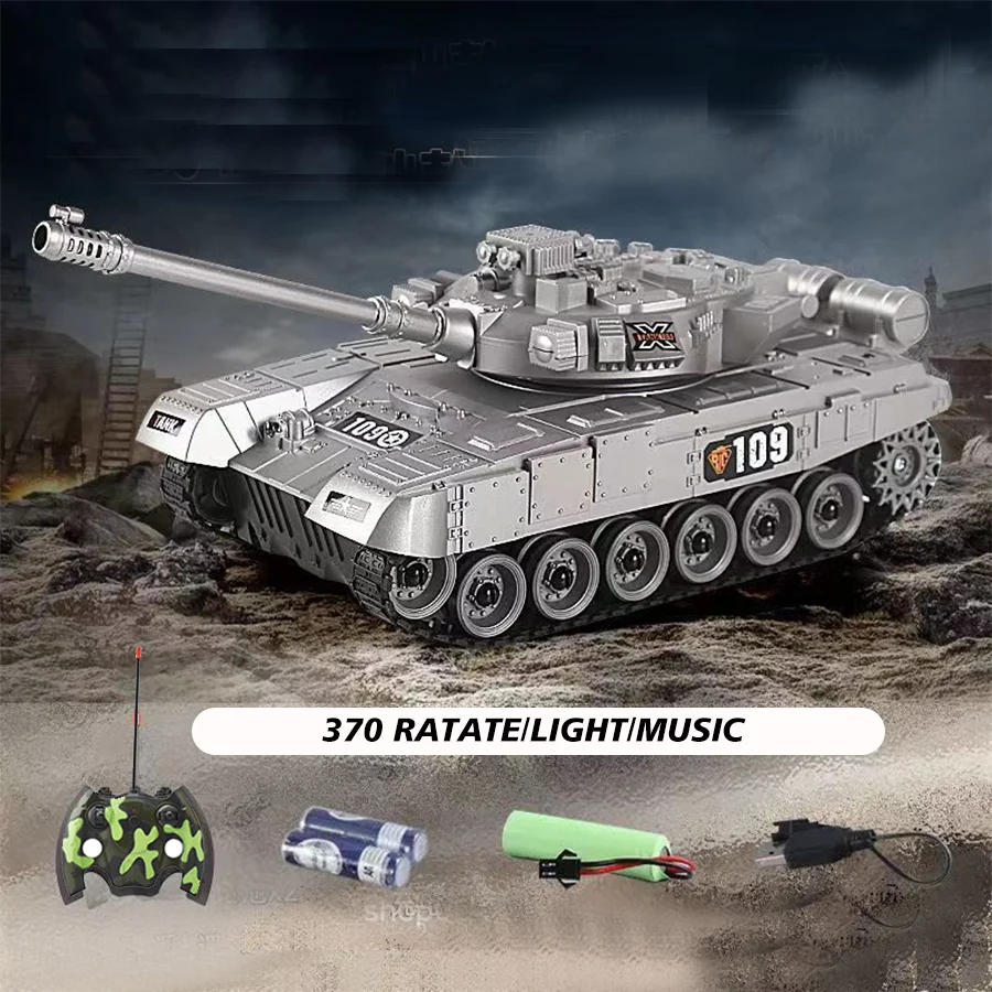1:24 27MHz Remote Control Russia T90 Tank RC Tank Military Battle Model Toy Car Rc Crawler Toy Men