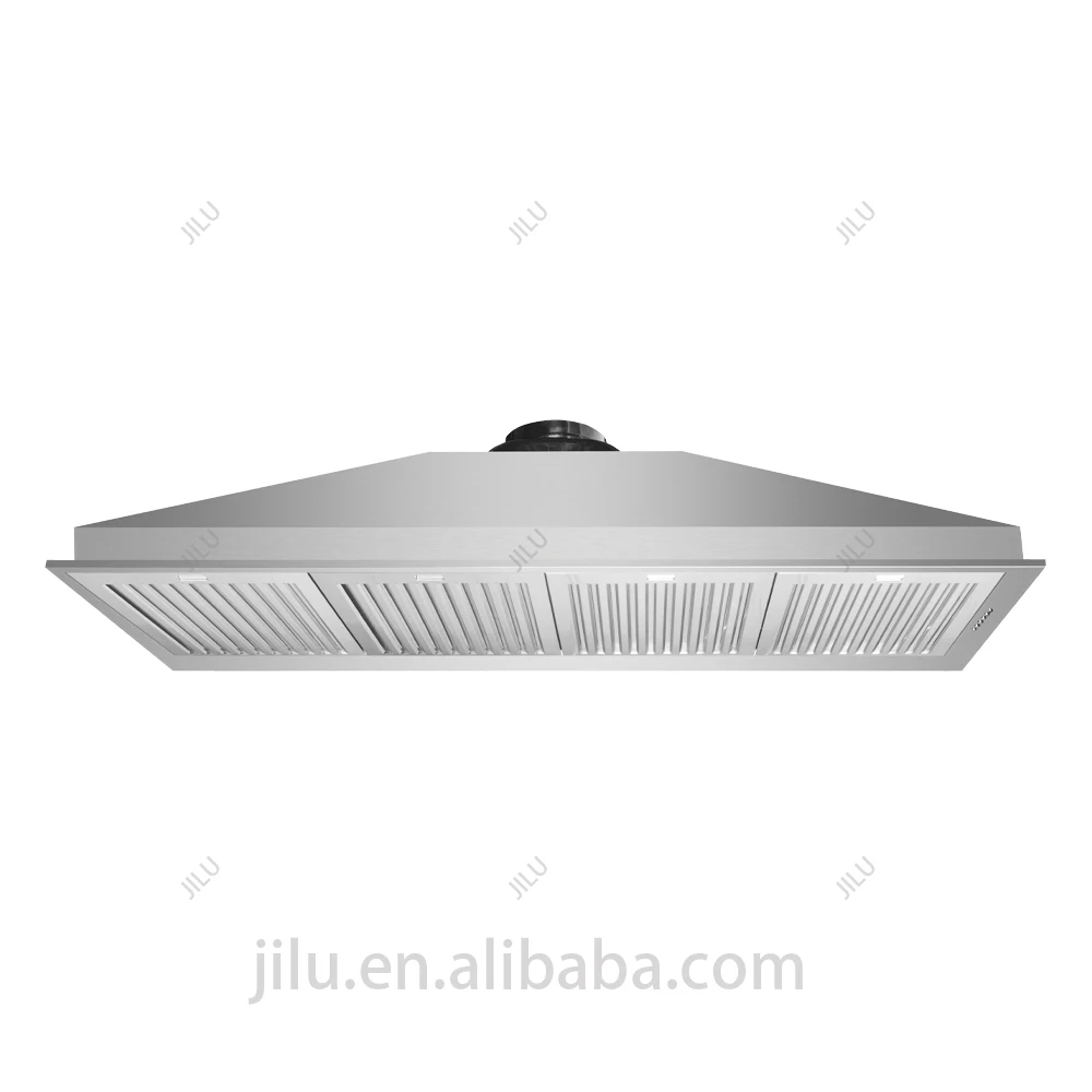 Factory direct selling 60 inch embedded stainless steel range hood kitchen commercial
