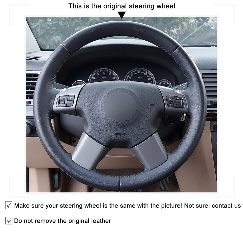 MEWANT New Fashion Car Interior Accessories For Opel Vectra C 2002-2005 Signum 2003-2005 Suede Steering Wheel Cover Anti Skid