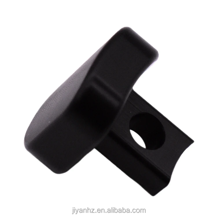 JIYAN Oem Aluminum 6061 Black Anodized Button Accessories Precision CNC Milling Drilling Spare Parts