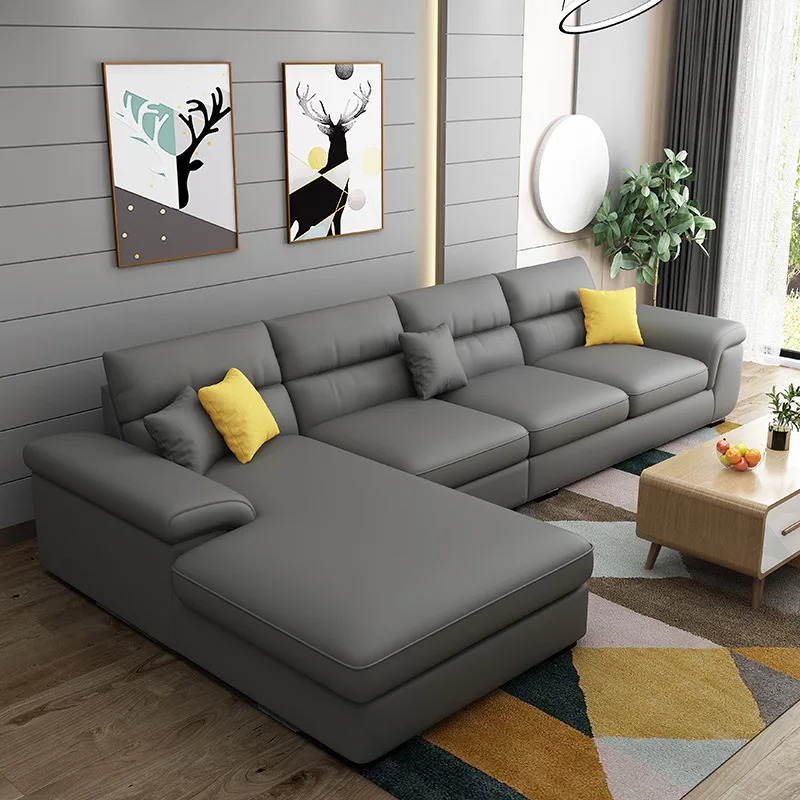 
Living Room Nordic Modern Style Furniture Sets Design Fabric Corner Sofa Lounge Luxury L Shaped Sofa 