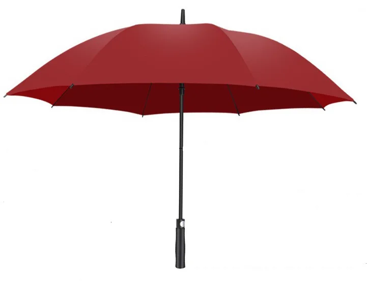 OEM Automatic Wholesale Classic Style Golf Umbrella 27/30/34 Inches Fabric Plastic Straight Handle Folding Business Travel Hand