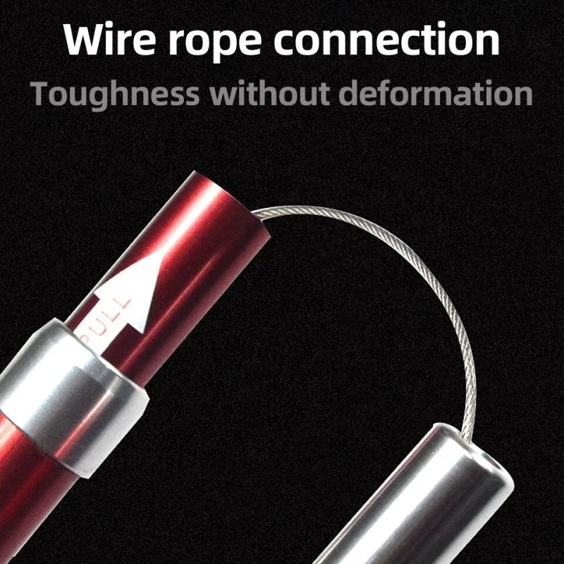 Trekking pole Aluminum alloy folding ultra light ultra short telescopic outdoor walking stick 5