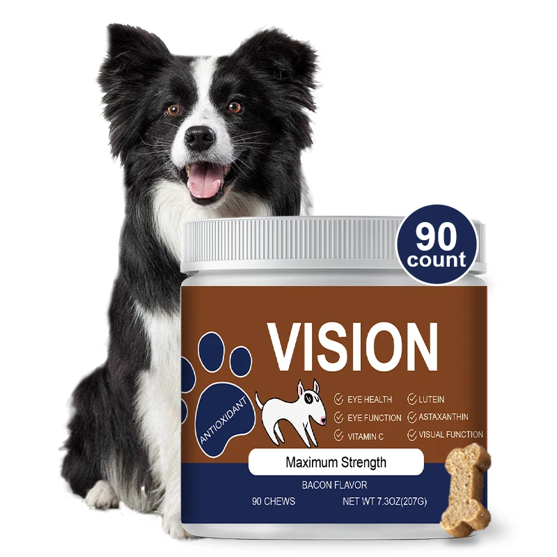 Customized Dog Eye Health Pet Treat Supplement Enhanced Vision Support Soft Chews for Puppy