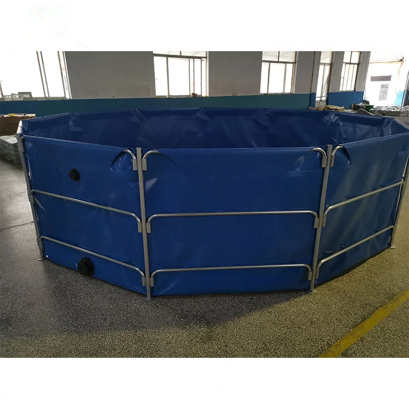 High quality 1000 L to 500000 Liters  foldable  fish farming tanks for outdoor and indoor