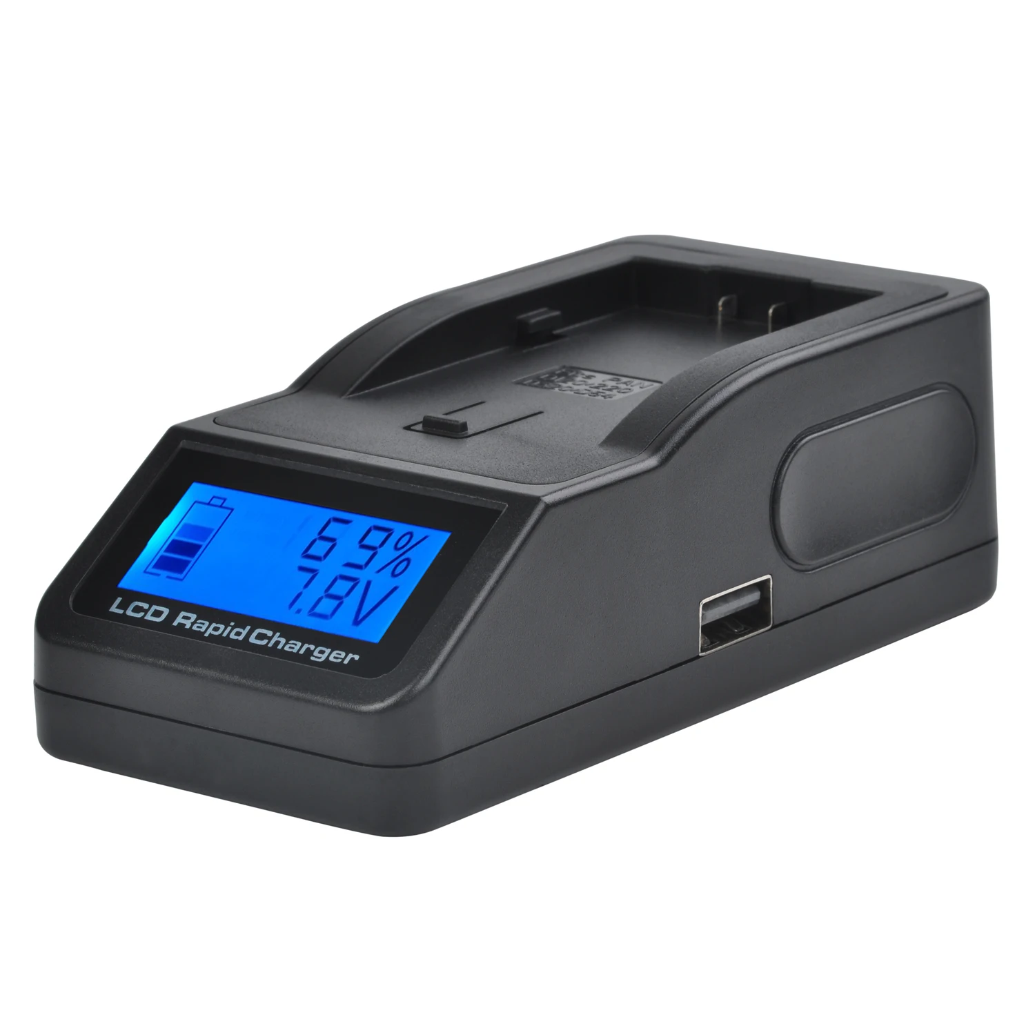 Ultra Fast LCD Charger for Panasonic CGA-D54S Battery CGA-D220, CGA-D320, CGA-D54, CGR-D08, CGR-D16, CGR-D28, CGR-D53