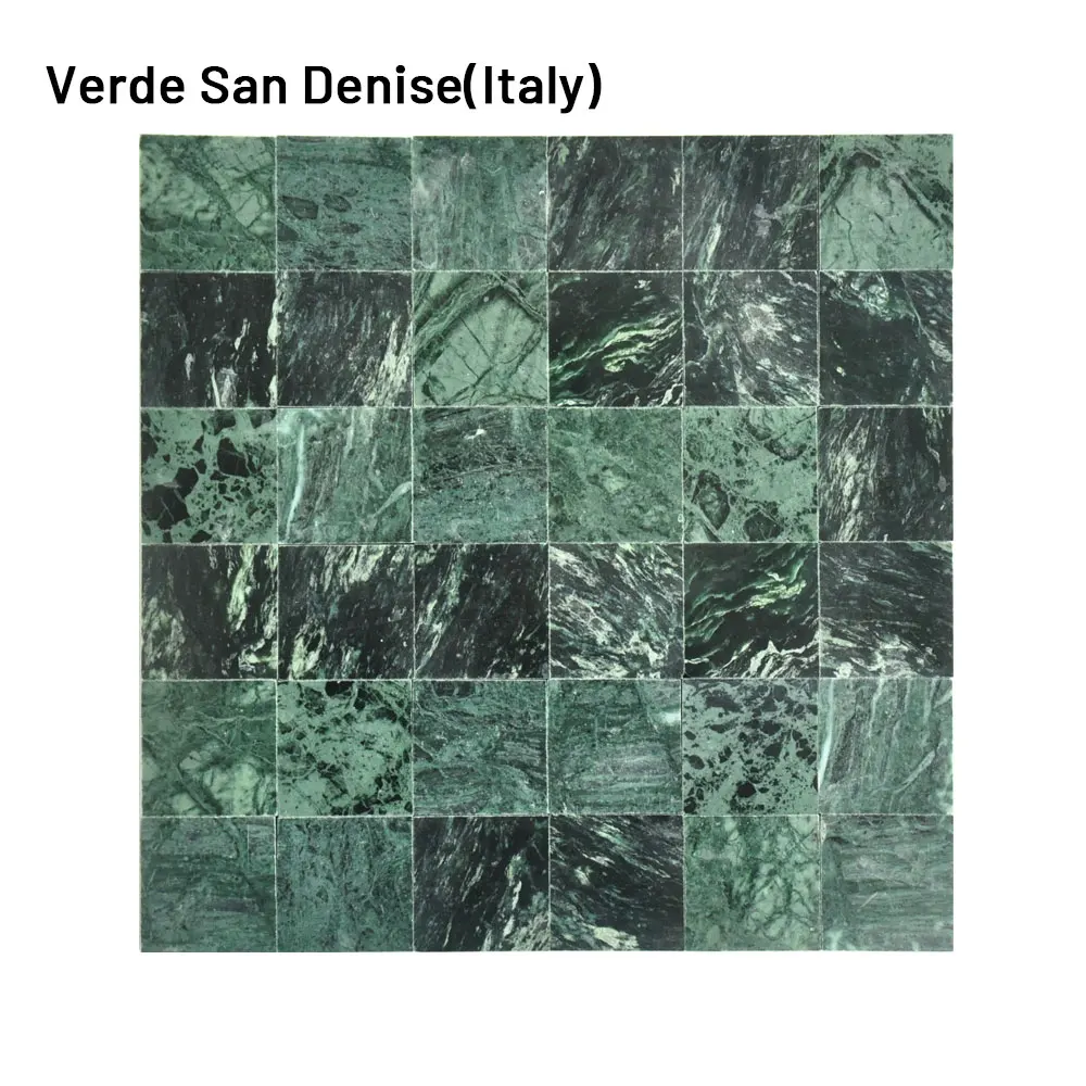 Мраморная мозаика из натурального камня зеленого цвета 12 мм * небольшого размера для плитки бассейна