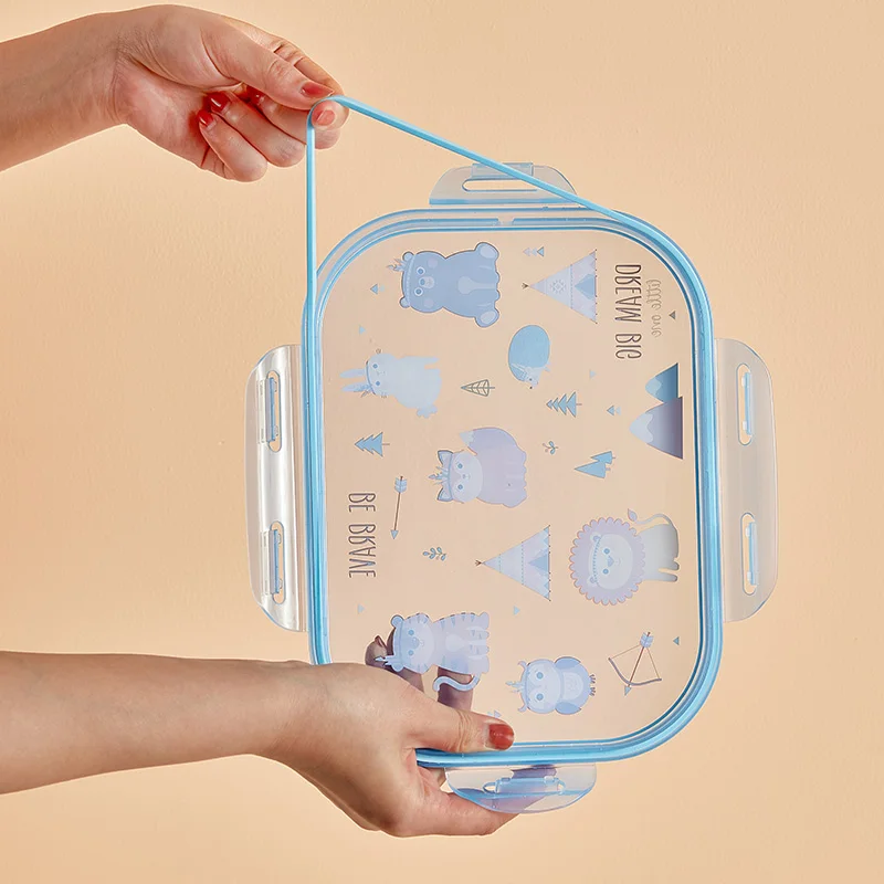Wholesale food grade material custom plastic bento box for children