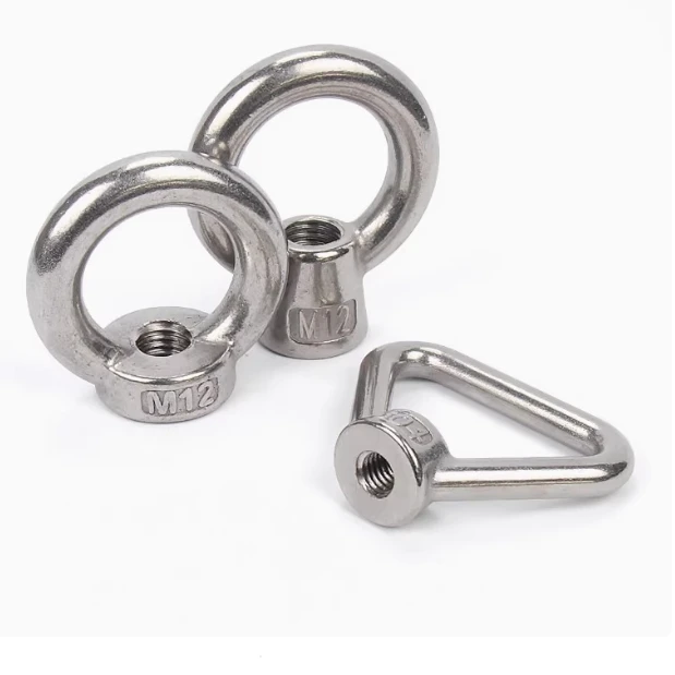 stock stainless steel 304 round lifting triangle Eye Nut m5 m6