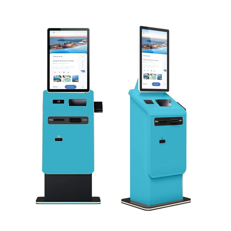 Crtly 27inch crypto atm cash dispenser acceptor deposit currency exchange machine self service touch screen bill payment kiosks