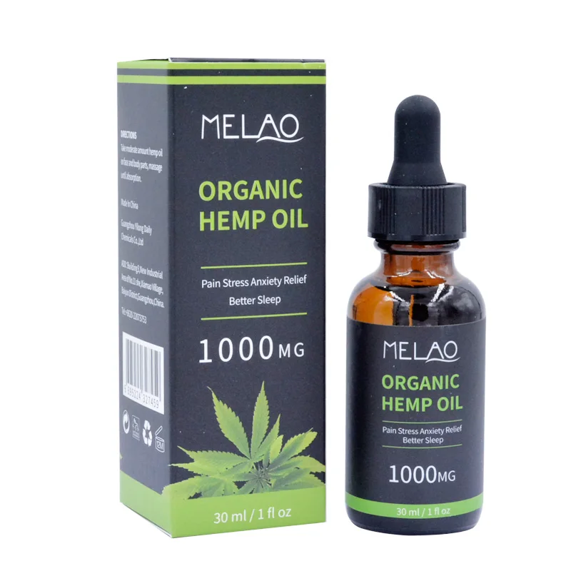 MELAO натуральный чистый 100% органический 1 унция лучшая оптовая продажа деревянная белая этикетка OEM масло семян конопли холодный