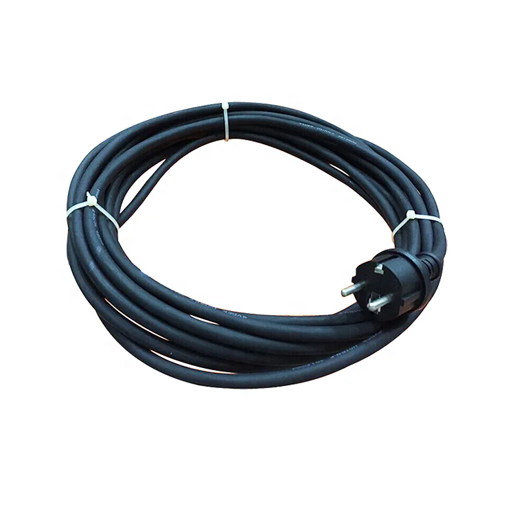 Orange european neoprene rubber power cord with IP44 german plug