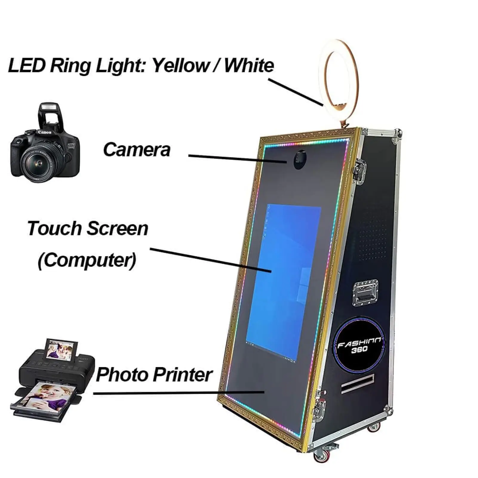 mirror photo booth with camera slim luxury mirror booth accessories portable mirror photo booth flash large