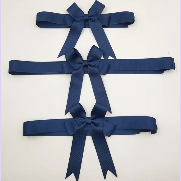 Wholesale and custom satin bows elastic gift ribbon bows
