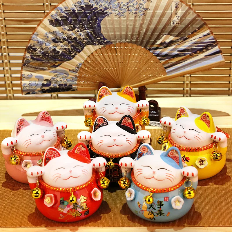 Chinese Feng Shui Lucky Cats Figure Lucky Cat For Table Lucky Cat Handicraft