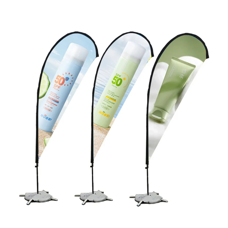 Promotion Feather Flying and Banners Custom advertising feather bow beach flags