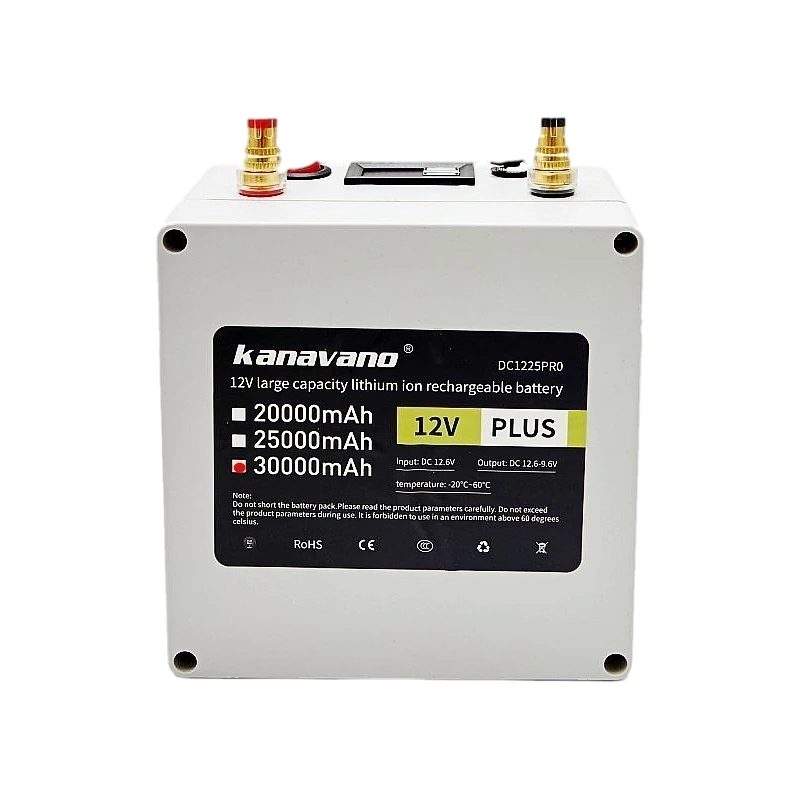 12V 10AH 20AH 30AH LiFePO4 Portable battery for outdoor camping illumination Emergency Power Supply rechargeable battery pack