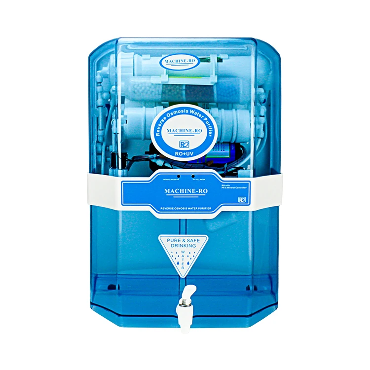 Countertop home 5 stage mini uf hot cold reverse osmosis water purifier smart uv desktop household portable ro water purifier