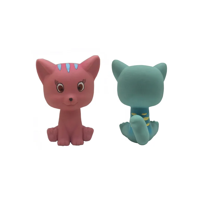 Cat Baby Teether Soft Toy Comforter Newborn Gift Boy Girl natural latex hevea baby teether toy