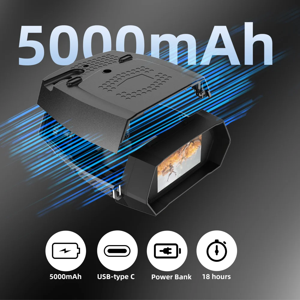 Z525 Pro камера ночного видения очки прицел дальнего действия бинокль 3-дюймовый дисплей 4K цифровой зум для полной темноты