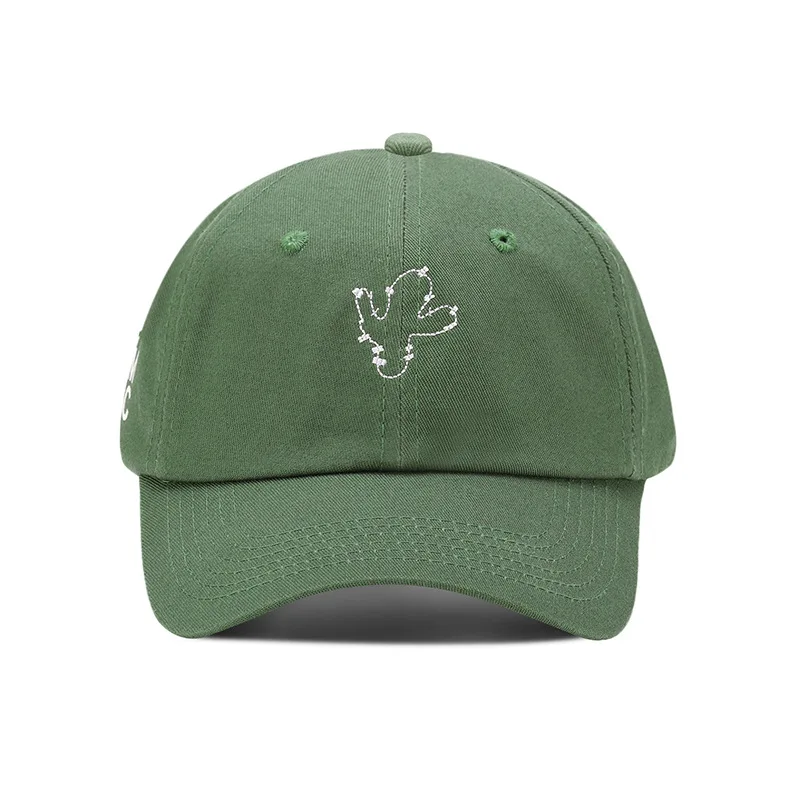 High quality structured 6 panel embroidery outdoor green baseball hat golf running cap with custom logo
