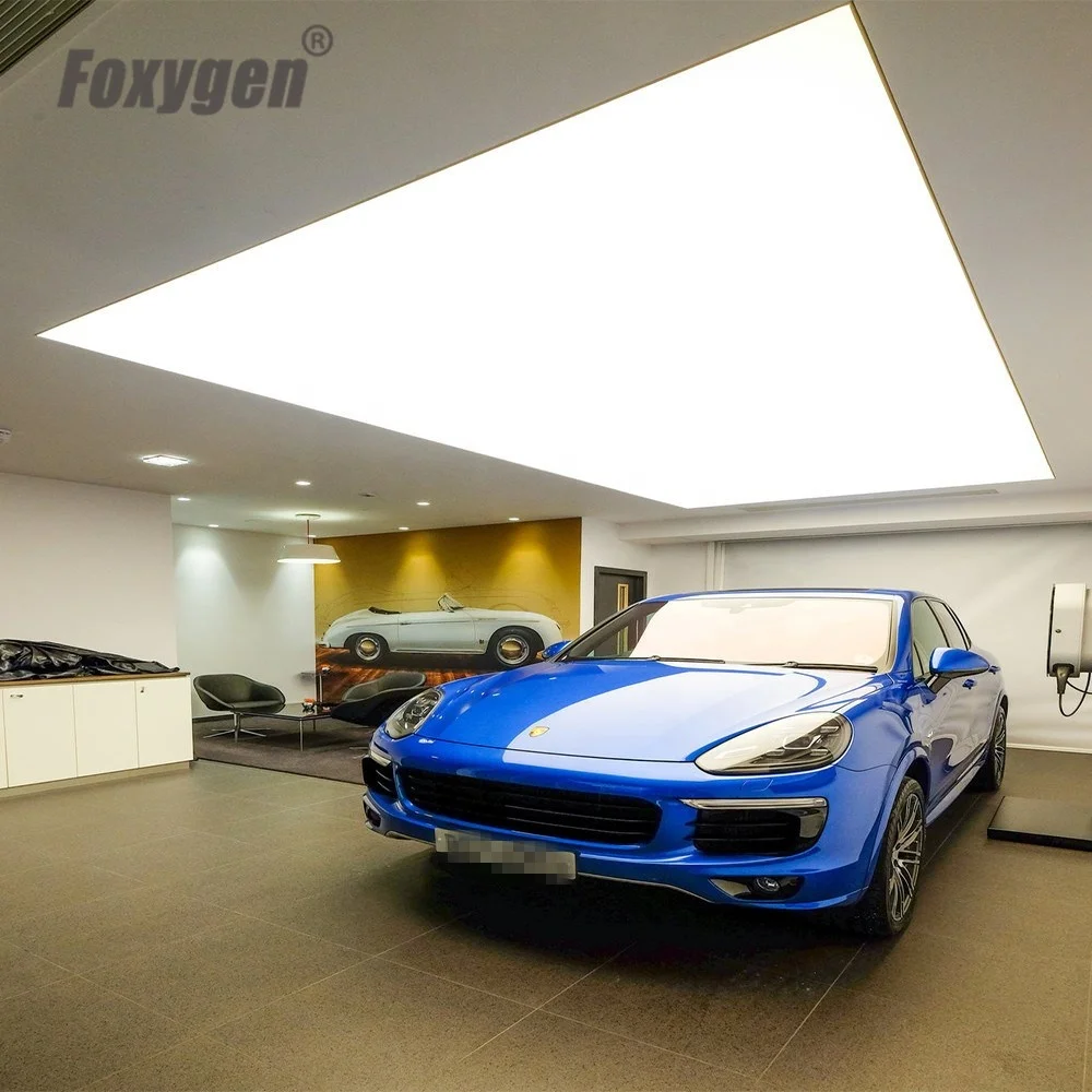 FOXYGEN Ceiling Decoration False Ceiling LED backlit illuminannce pvc white Translucent Stretch Ceiling