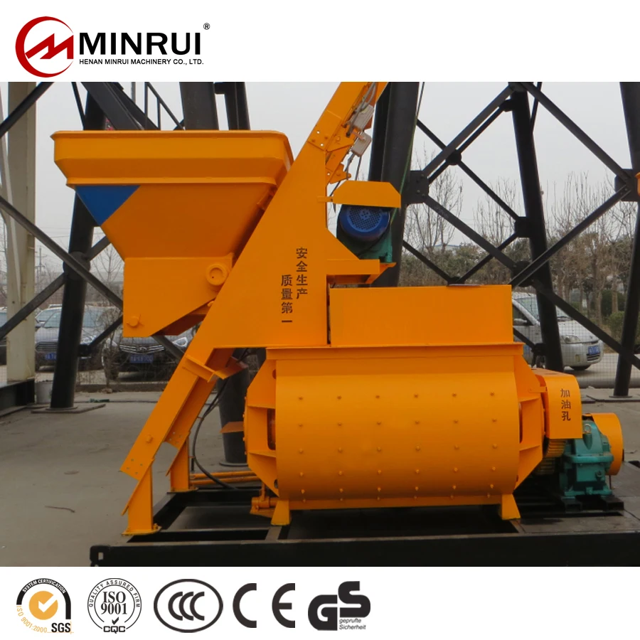 Planetary Gearbox Clc Foam JS500 Concrete Mixer With Hooper
