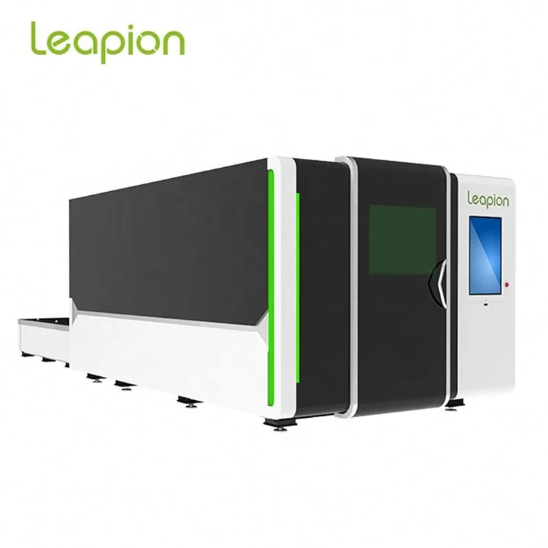 Leapion 1000W CNC Fiber laser metal sheet cutting machine Raycus laser power high efficient