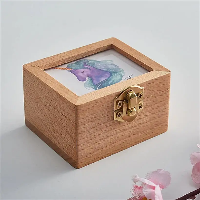 Ever Bright 18 note custom music box wooden hand crank music harry movie potter for kids