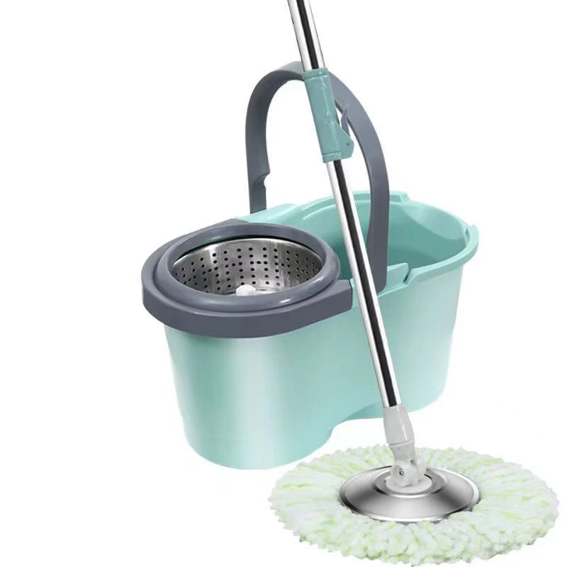 Home Mops Cleaning Floor Supplies Spin Magic Mop 360 Turbo Microfibre Mop and Bucket Set for Household Clear Easy Wring