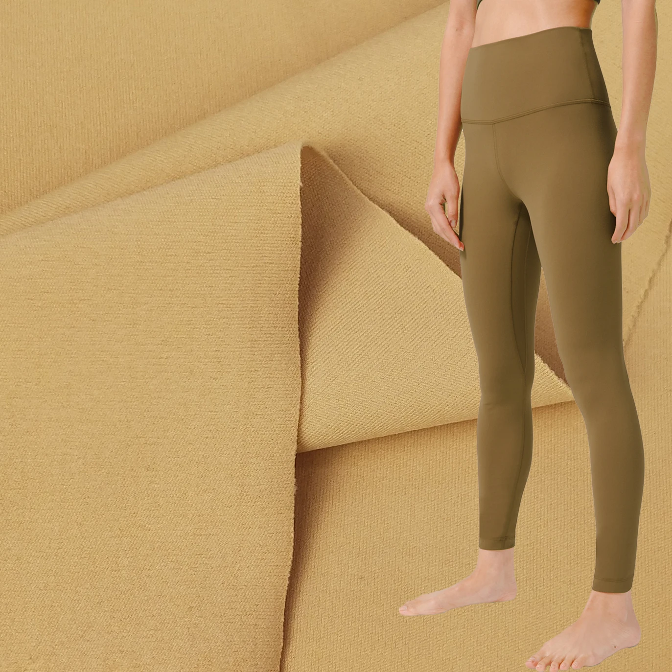 Хорошее качество, бесшовная лайкра, нейлон, спандекс, трикотажная ткань для фитнеса, женские леггинсы