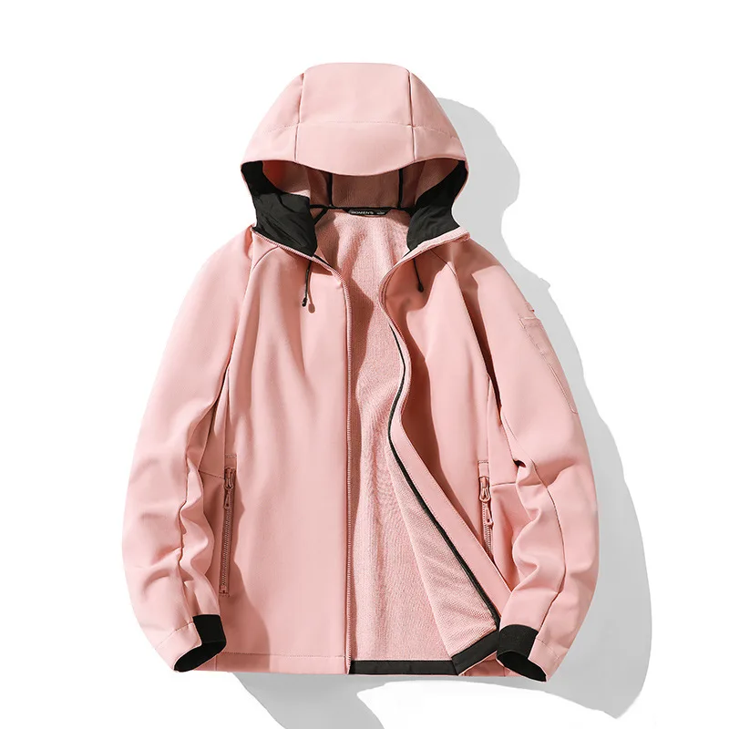 StockMen Waterproof Softshell Jacket 3Layers Breathable Membrane Fleece Windbreaker Hoodies Outdoor Coat Casual Jacket for Men