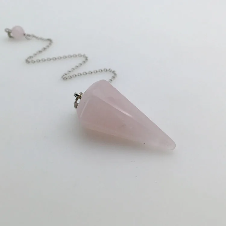 
Wholesale Natural Amethyst Rose Quartz Crystal Pendulum For Sale 