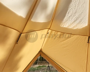 Uniatrengh Big outdoor camping canvas luxury deluxe glamping 3m 4m 5m 6m 7m bell tent with skylight