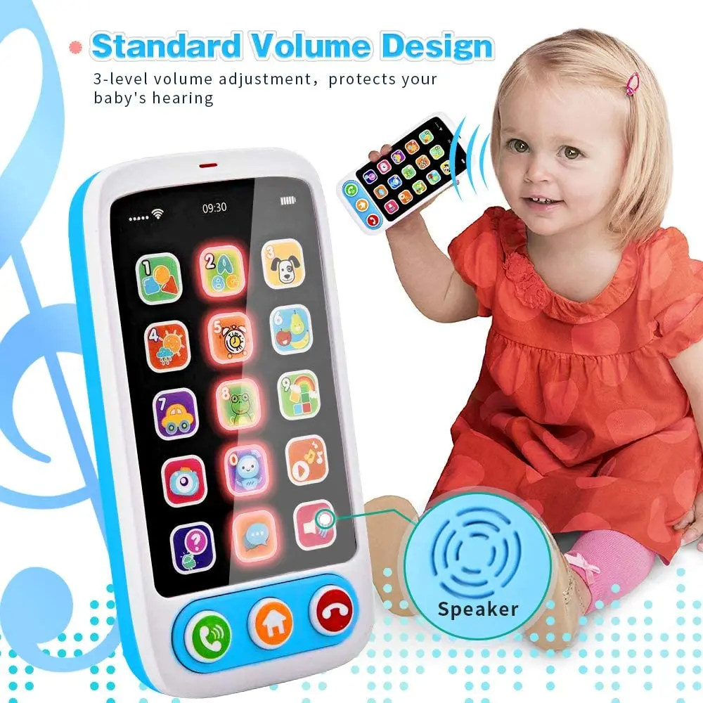 Touch and Swipe Baby Phone Multifunctional Infant Early Educational Toys Simulation Music Mobile Phone