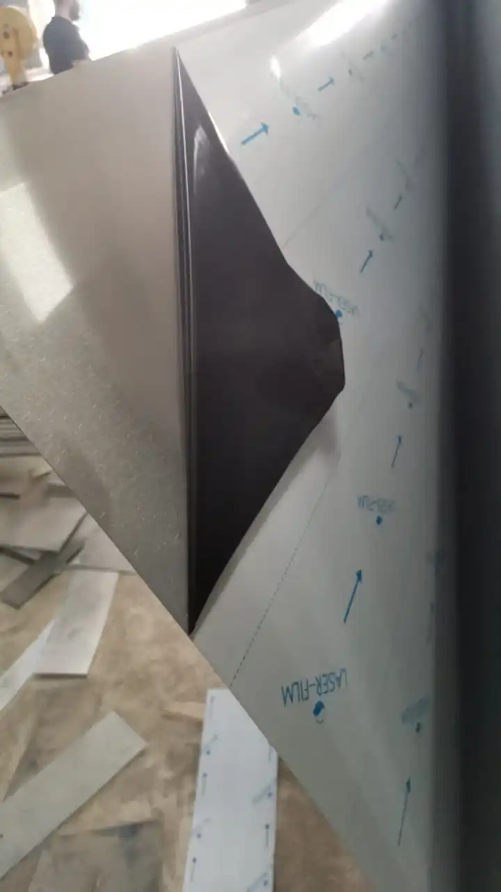 430 SB finish scotch brite stainless steel sheet with laser film