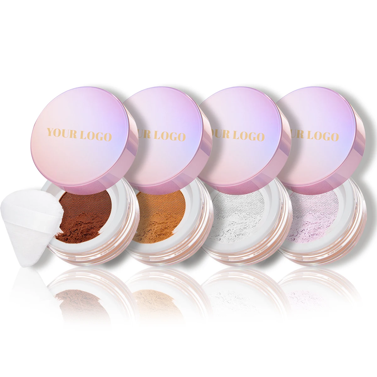 Unbranded Matte Finish Loose Powder Custom Logo Vegan Natural Smooth Long Lasting Oil Control Loose Setting Powder