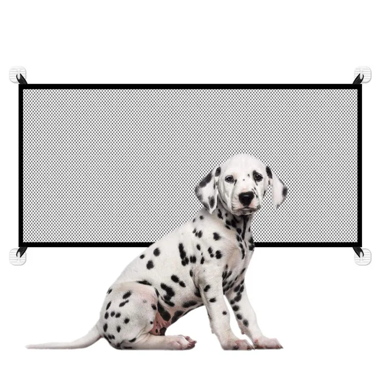 Best selling Mesh pet magic gate portable folding safe guard magic gate for dogs