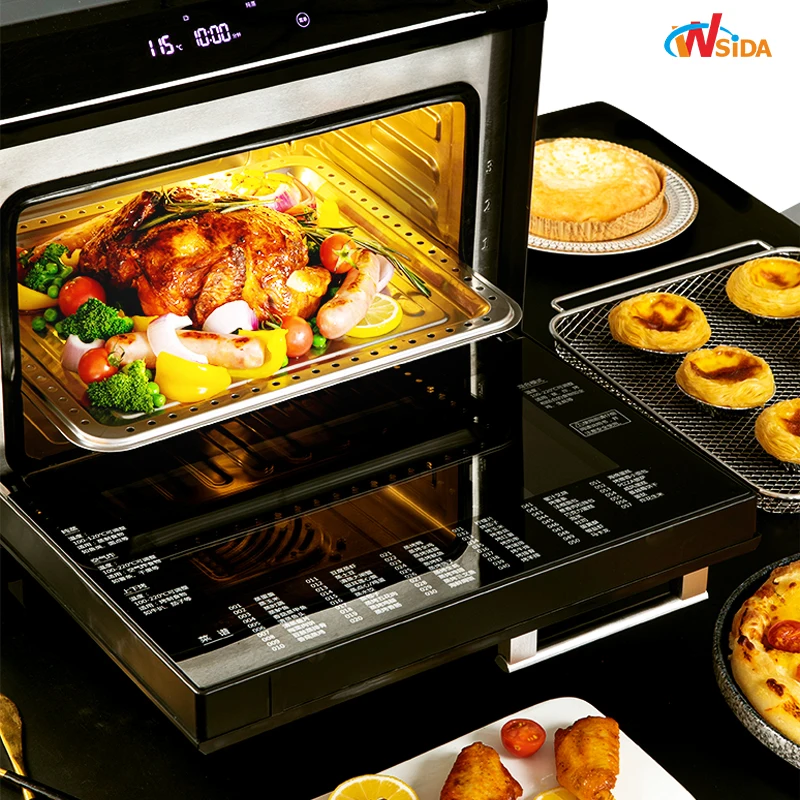 Wsida Electric Baking Oven Classic Electric  Food-Grade Electric Oven 2000W 22L 57 Star Choice Recipes Oven Air Fryers