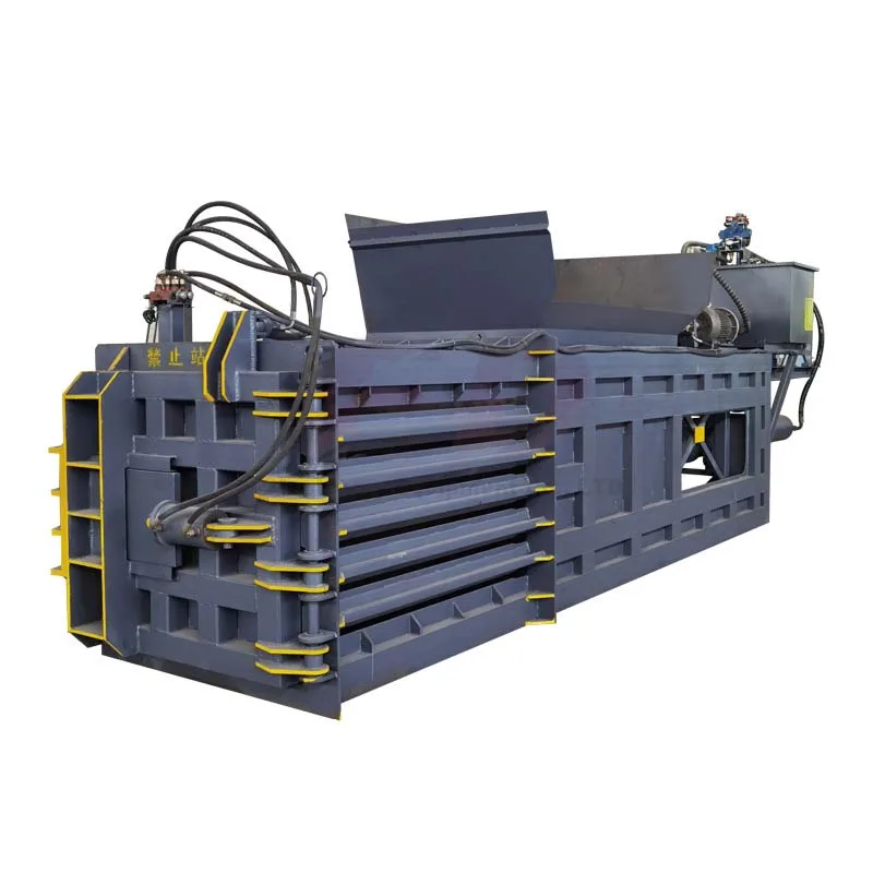 Automatic waste paper cardboard hydraulic horizontal baler baling machine cotton square baling machine