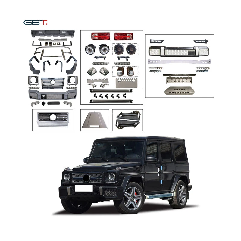 GBT Fast Shipping Mercedes W463 Automotive Parts Car Bumper Grille Upgrade Body Kit For 1991-2017 Mercedes Benz G  G65 amg Model