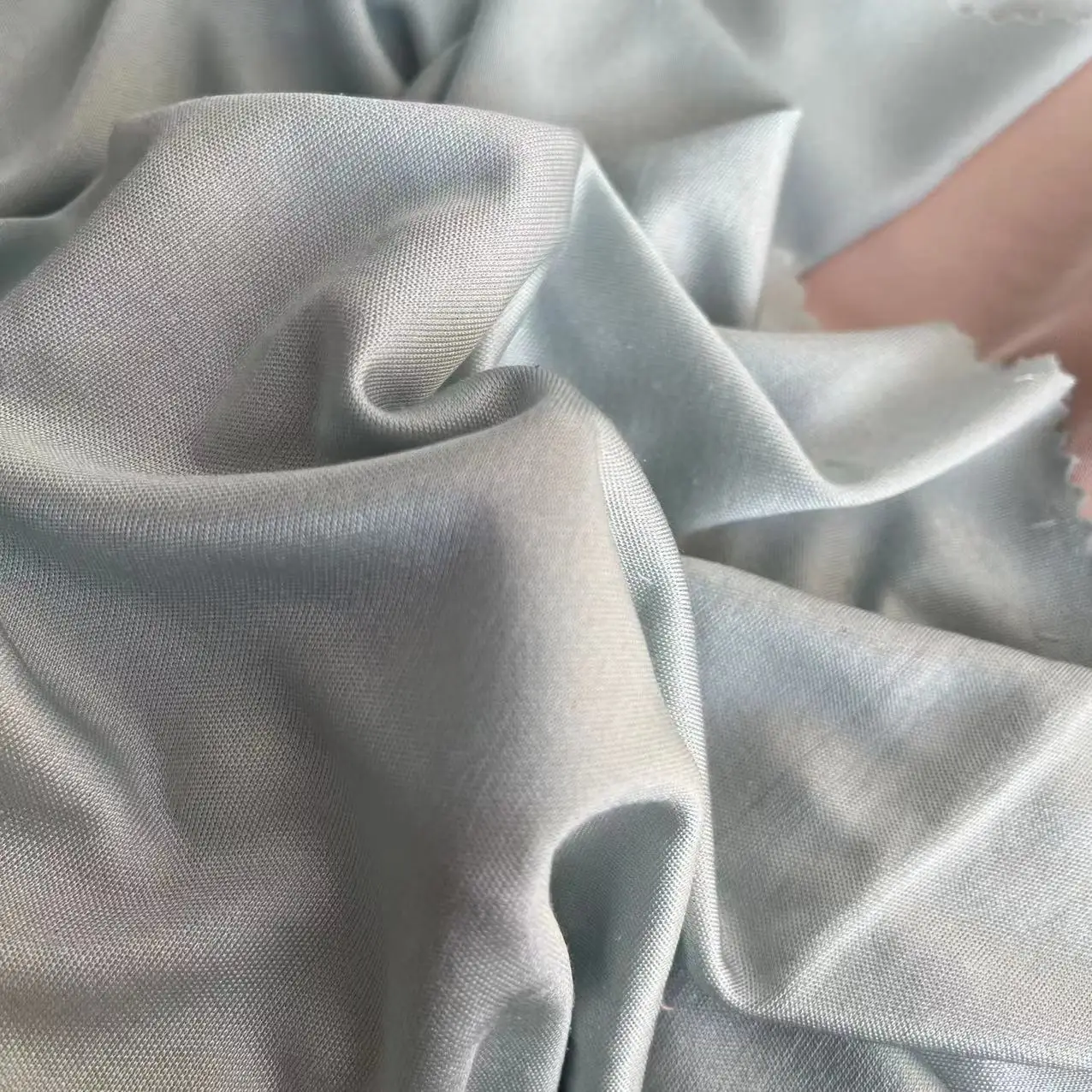 Luxurious Comfortable100% Mulberry Silk Knitted Double Jersey Fabric for Fashion apparel