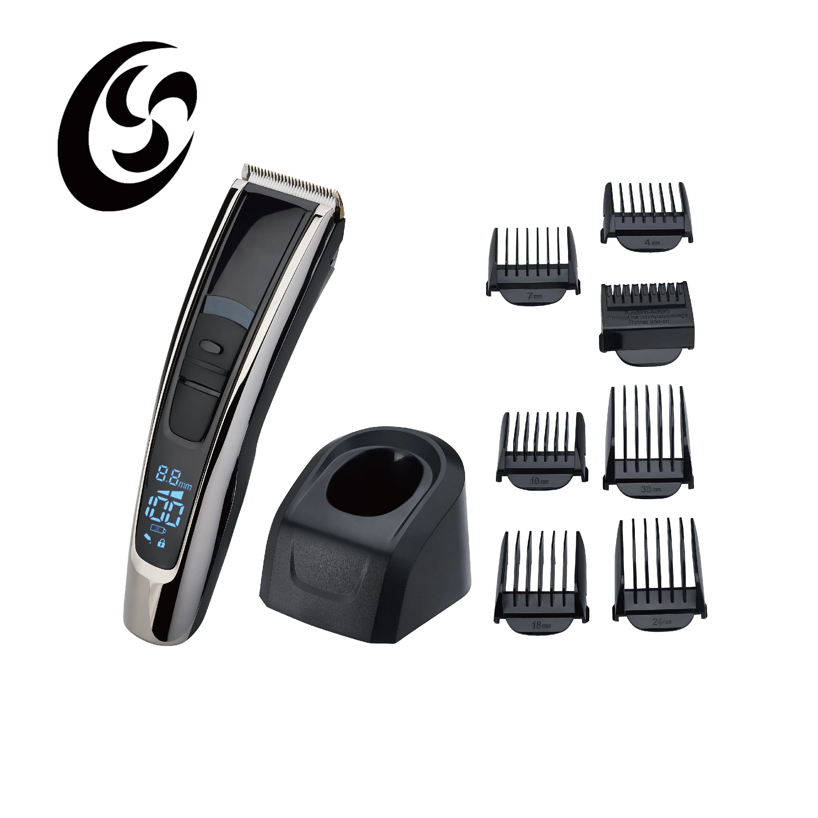 SLK100 New Hot selling LED long time working Cord & Cordless Clipper Electric Hair trimmer spot goods for home for men